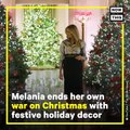 Melania Trump Unveils White House Christmas Decorations _ NowThis