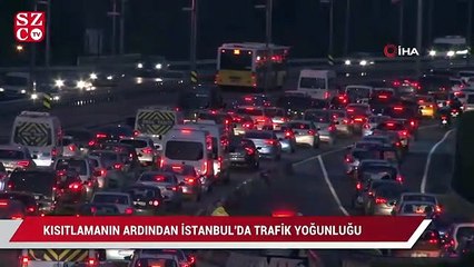 56 saatlik kısıtlama sonrası İstanbul'da trafik yoğunluğu