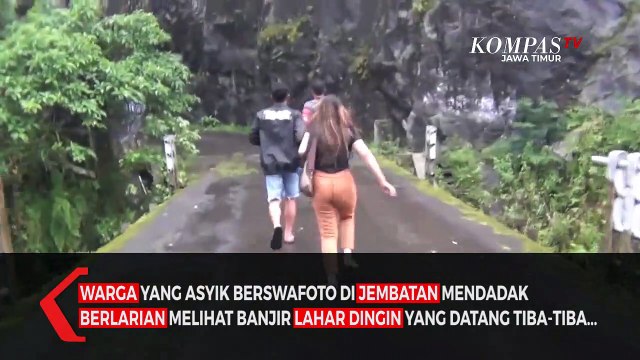 Suasana Warga Panik Lihat Kepulan Asap Semeru