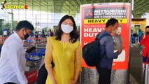 R Madhavan, Himansh Kohli with a friend, Amyra Dastur & Divya Khosla Kumar Snapped at the Airport