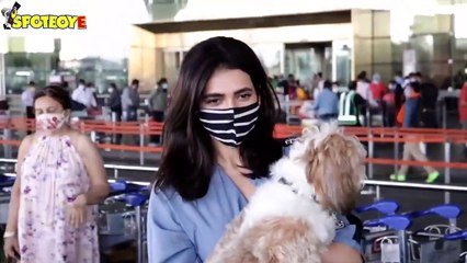 Gauahar Khan, Karishma Tanna, Dhvani Bhanushali & Ram Charan Snapped at the Airport | SpotboyE