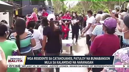 Mga residente sa Catanduanes, patuloy na bumabangon mula sa kalamidad na naranasan