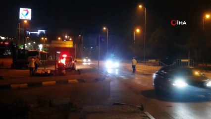 56 saatlik kısıtlamada polisler varillerle ısınmaya çalıştı