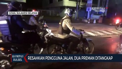 Resahkan Pengguna Jalan, Dua Preman Ditangkap