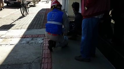 Colisão entre troca de faixas deixa rapaz ferido na Região Central