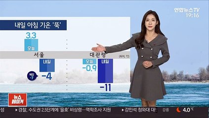 [날씨] 내일 아침 영하권 추위…남부 곳곳 공기질 나쁨