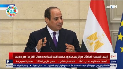 السيسي لـ "ماكرون": معندناش مشكلة في كورونا