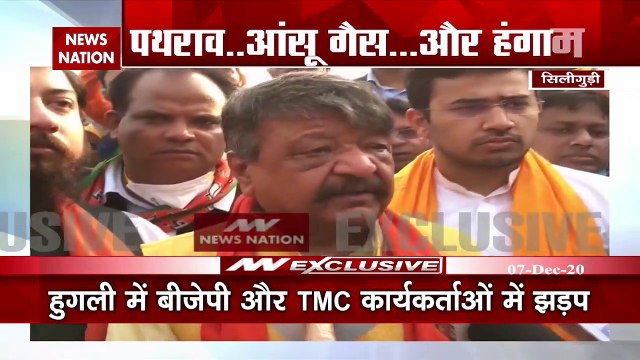 BJP workers clash with police in rally in Siliguri in West Bengal