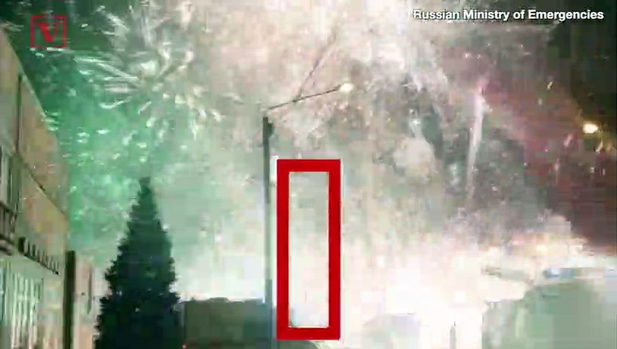 Pyrotechnics Store Catches Fire, Explosive Display Ensues