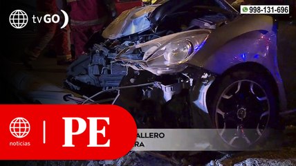 Conductor en aparente estado de ebriedad chocó contra poste de luz y huyó | Primera Edición