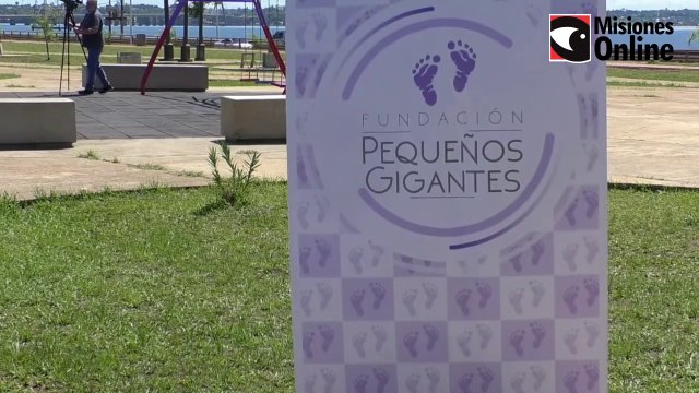Se inauguró la plaza Fundación,Pequeños Gigantes en la costanera de Posadas