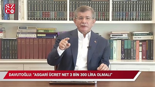 Davutoğlu: Asgari ücret net 3 bin 300 TL olarak belirlenmeli