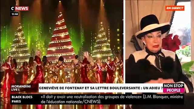 Geneviève de Fontenay répond à Gérard Louvin qui lui disait vous avez touché beaucoup d'argent en vendant Miss France, maintenant c'est fini! - VIDEO