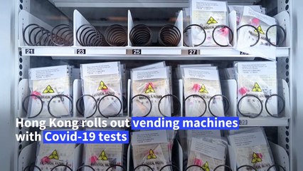 Hong Kong vending machines dispense Covid-19 test kits