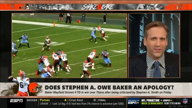 First Take | Does Baker Mayfield deserve some credit for his performance in the Cleveland Browns win against Tennessee Titans 41-35?