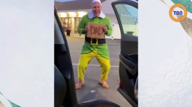 Il se déguise en lutin pour rencontrer la première fois son père biologique