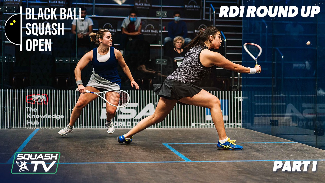 Squash: CIB Black Ball Open 2020 - Women's Rd1 Highlights - Part 1