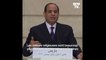 Face à Emmanuel Macron, le président égyptien affirme que "les valeurs religieuses sont beaucoup plus élevées que les valeurs humaines"