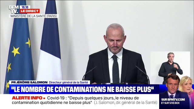 Jérôme Salomon: Nous sommes encore loin de l'objectif de passer sous la barre des 5000 cas par jour