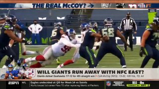 First Take - Stephen A. Smith agrees with Ryan Clark that New York Giants will run away with NFC East