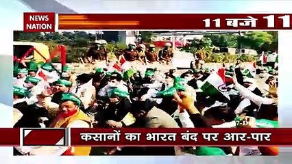 Arvind kejriwal along with all cabinet meet protesting farmers