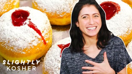 Tess Makes Her Family's Favorite Jelly Donuts For Hanukkah | Slightly Kosher