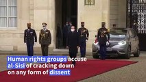 Macron welcomes Egyptian president Abdel Fattah al-Sisi to Paris