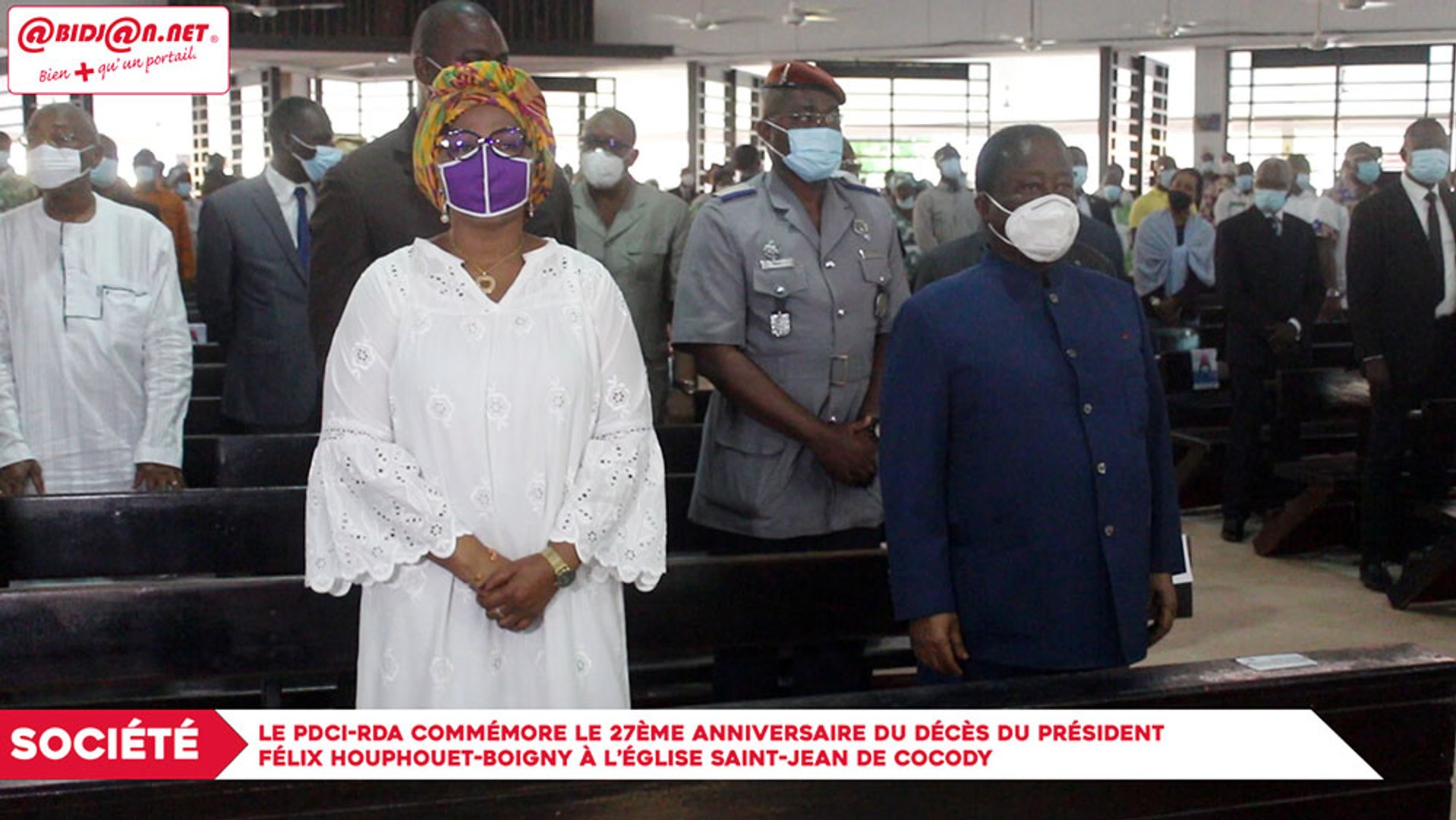 Le Pdci Rda Commemore Le 27eme Anniversaire Du Deces Du President Felix Houphouet Boigny A L Eglise Saint Jean De Cocody Video Dailymotion