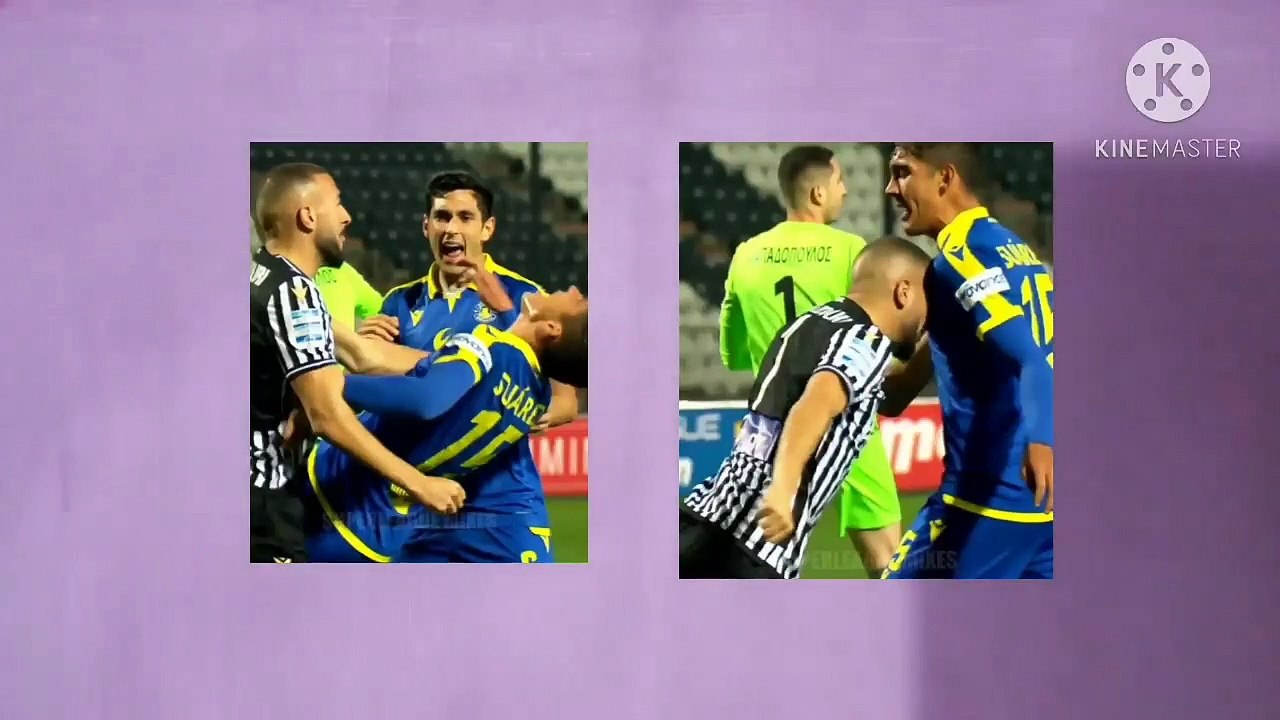 على طريقة زين الدين الزيدان،الاعب المغربي عمر القادوري ينطح لاعب الفريق الخصم 