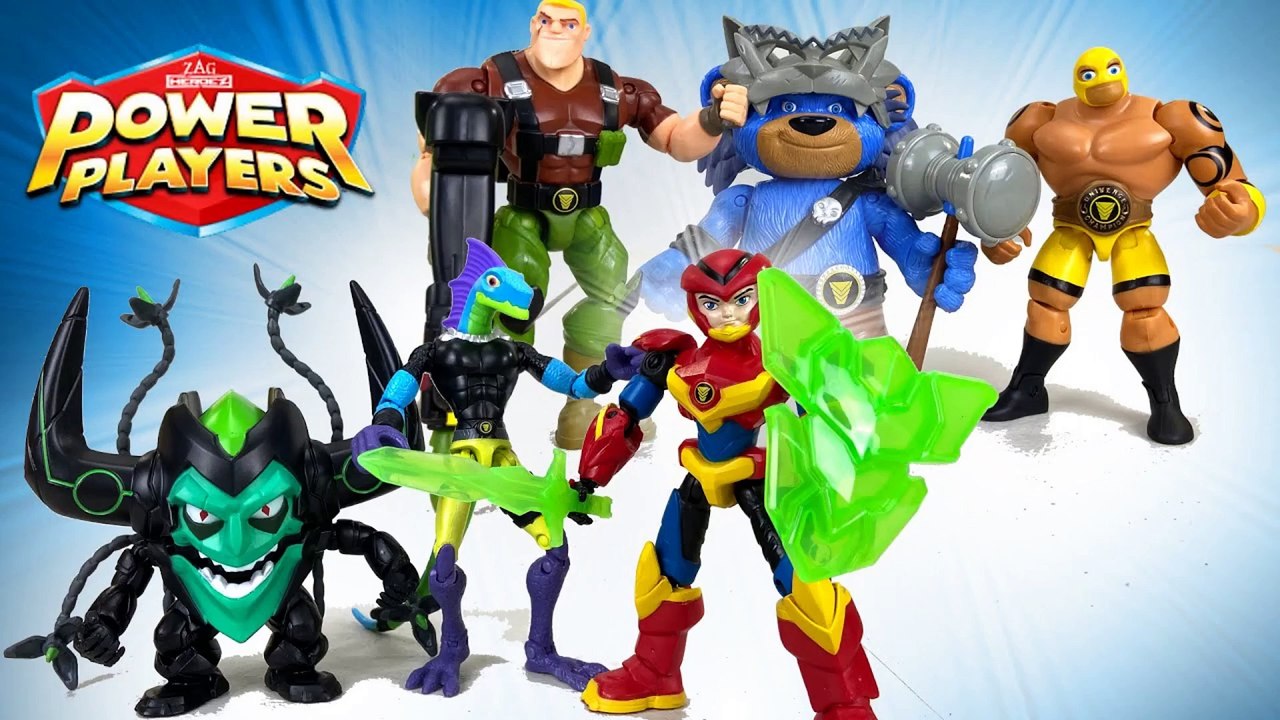 Power Players Action Figures with Axel, Masko and Galileo | Game On ...