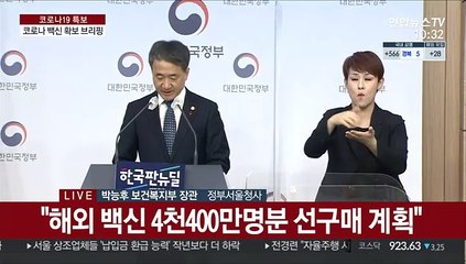 [현장연결] 박능후 "해외 백신 4천400만명분 선구매 계획"