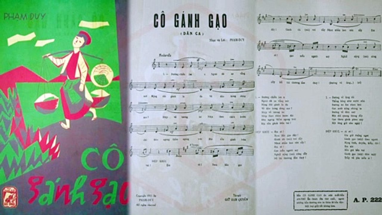 Cô Gánh Gạo (Phạm Duy) Thái Thanh Pre 1975