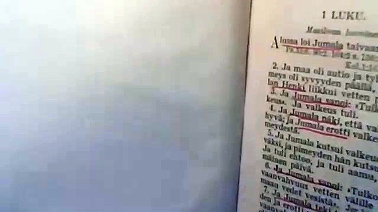 Suomen 1930 luvun Raamattupainos rikollisuus & Kansan Raamatun UFO eutanasia 100% totta
