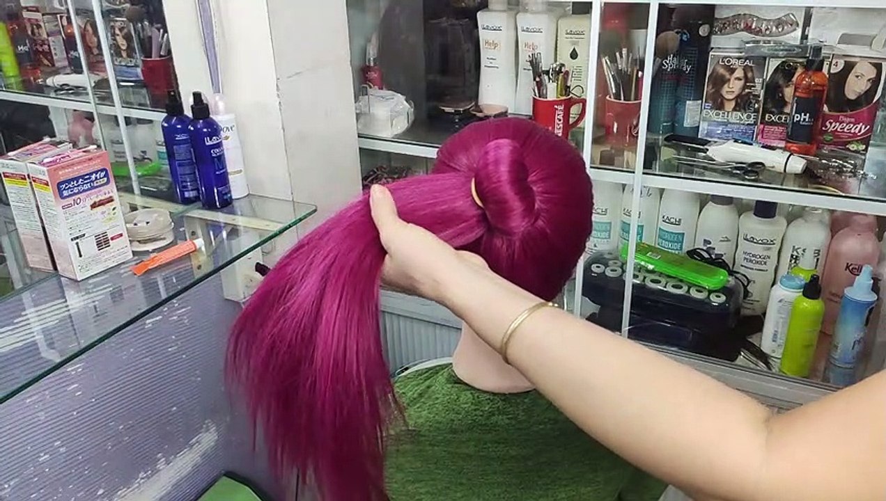 Cách Búi Tóc Cô Dâu - Kiểu Búi Tóc Rối Nửa Đầu Bằng Dây Thun Đơn Giản Mà Đẹp Cho Cô Dâu! Kiểu 125