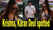 Krishna Shroff Karan Deol snapped around town