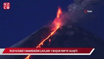 Rusya'daki yanardağın lavları 1 buçuk kilometreye ulaştı