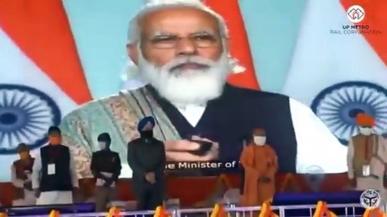 आगरा: PM मोदी ने मेट्रो प्रोजेक्ट का किया शुभारंभ, 8.5 हजार करोड़ की लागत से बनेगा 30 km लंबा ट्रैक