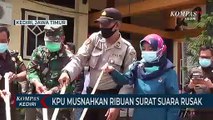 KPU Kabupaten Kediri Musnahakan Ribuan Surat Suara Rusak