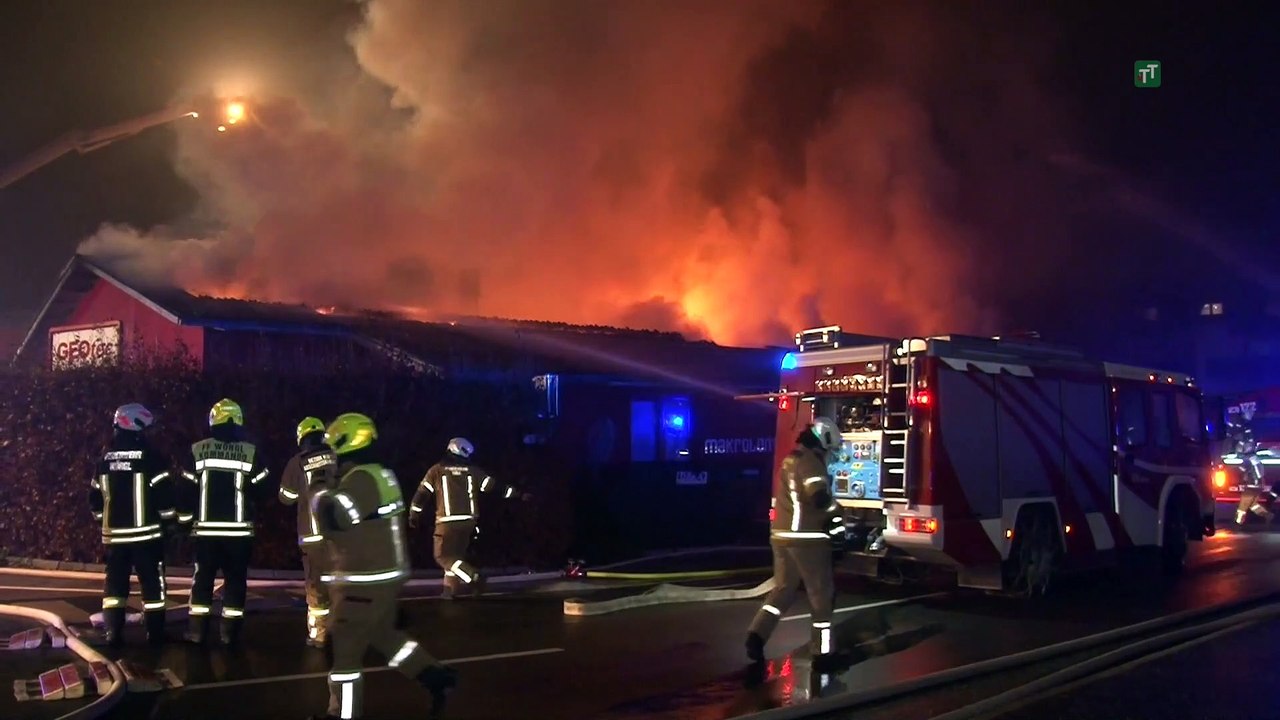 Firmengebäude in Wörgl stand in Vollbrand