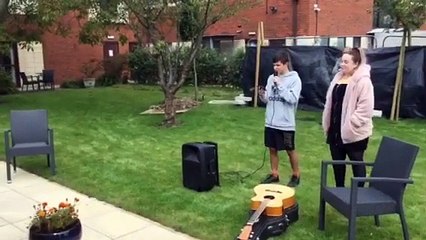 Billy Devine sings to mum for last time