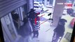 PTT çalışanlarına taşlı 'kargo' saldırısı kamerada
