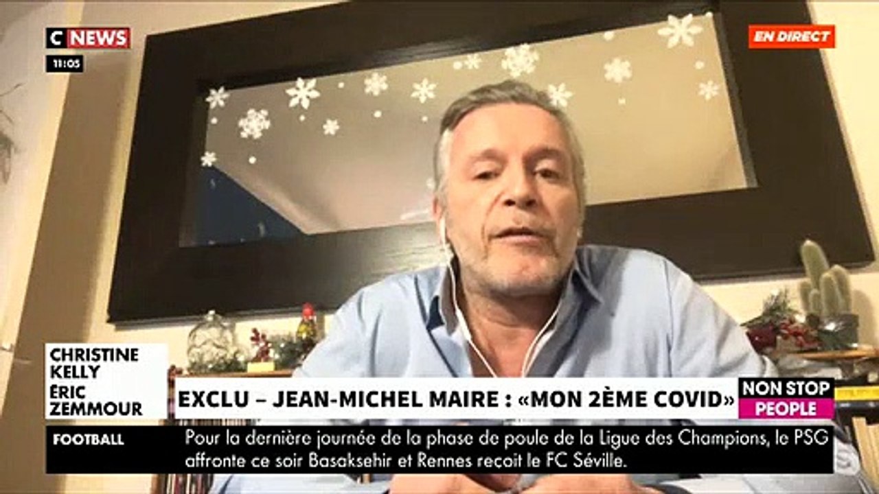EXCLU - Jean-Michel Maire témoigne dans "Morandini Live": "J'ai le Covid pour la deuxième fois. J'ai beaucoup de toux, une perte de goût" - VIDEO