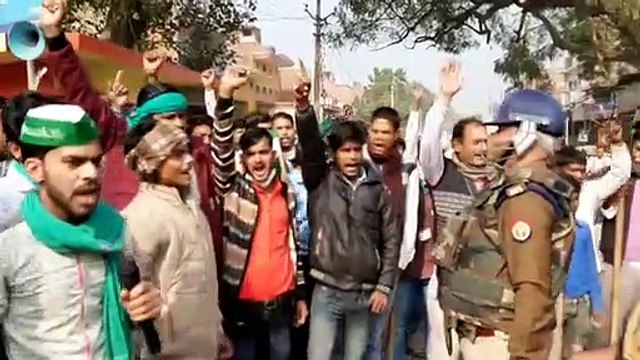 भाकियू लोकतांत्रिक कार्यकर्ताओं ने किया शांतिपूर्ण धरना प्रदर्शन