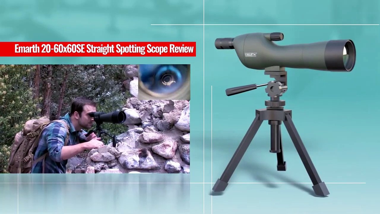 Best Spotting Scope - An In-Depth Emarth 20-60x60SE Straight Spotting Scope Review (2018) Hunting