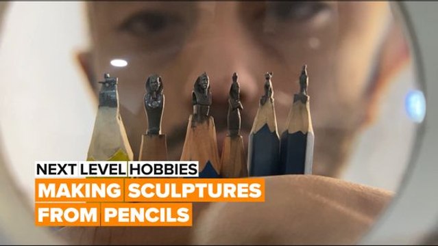 Next level hobbies: Tiny pencil sculptures
