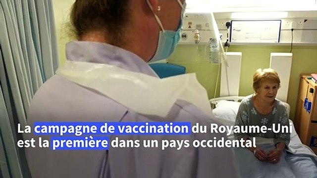 La première bénéficiaire du vaccin Pfizer-BioNTech encourage à se faire vacciner