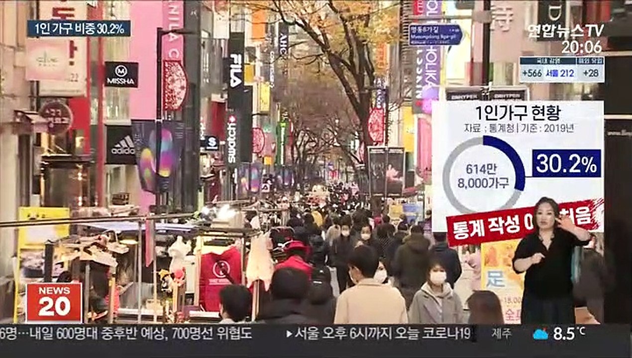 30% 처음 넘은 1인 가구…절반은 '월세 살이'