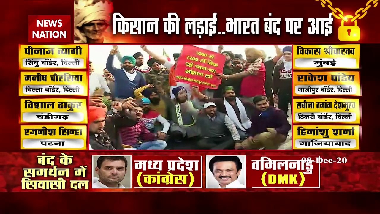 Delhi connecting route NH9 and Delhi-UP Border closed by farmers