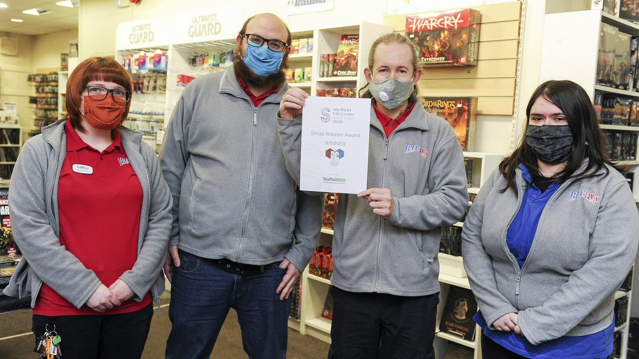 Patriot Games wins ‘Small Retailer of the Year’ at Sheffield’s Retail Awards
