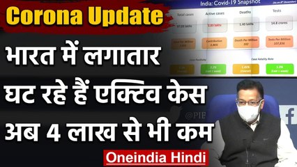 Coronavirus India Update: Active Cases की संख्या 4 लाख से कम, कुल केस 97 लाख के पार | वनइंडिया हिंदी